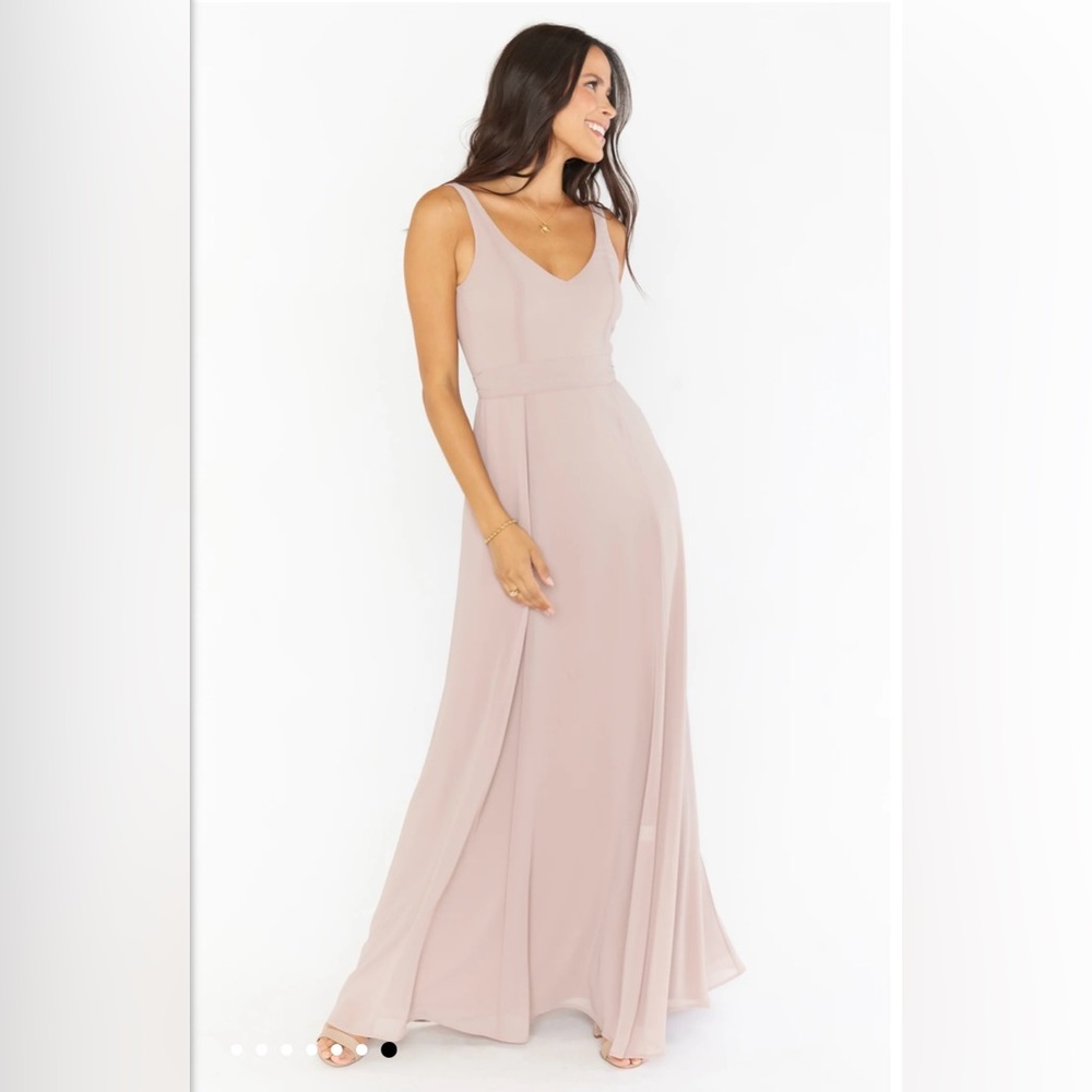 Worn Once, Show Me Your Mumu Jenn Maxi Dress, Soft Beige, Size XS